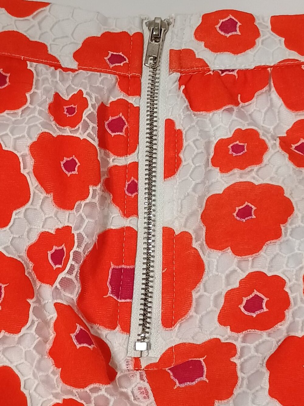 Aniina Orange Floral A-Line Skater Skirt Size Medium - Picture 4 of 7